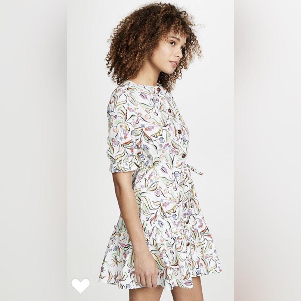 SALONI Billie Cotton Wildflower Long Sleeve Dress